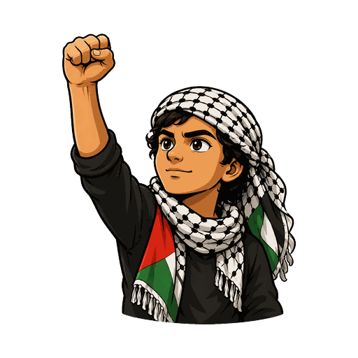 Sticker de keffiyeh palestino